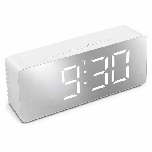 Lunéa Sahévate Digital Alarm Clock with Room Temperature Display